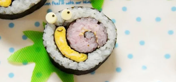 sushi selbst machen arten schnecke lachen