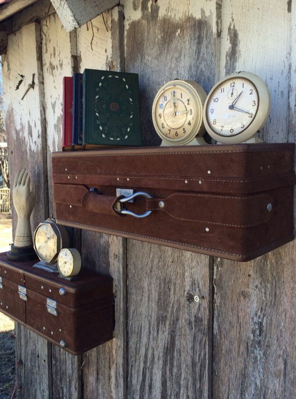 35 tolle, schwebende Wandregale in Braun