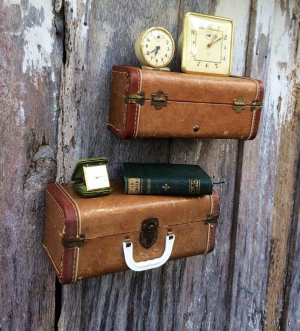 35 tolle, schwebende Wandregale in Braun