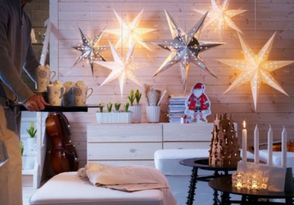 familien feiertage winter LED Lichterketten für Innen sterne groß