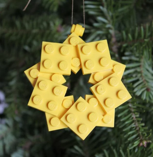 Weihnachtssterne basteln vorlagen kinder gelb lego