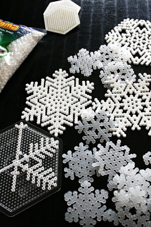 bestandteile weihnachtssterne basteln vorlagen schneeglöckchen
