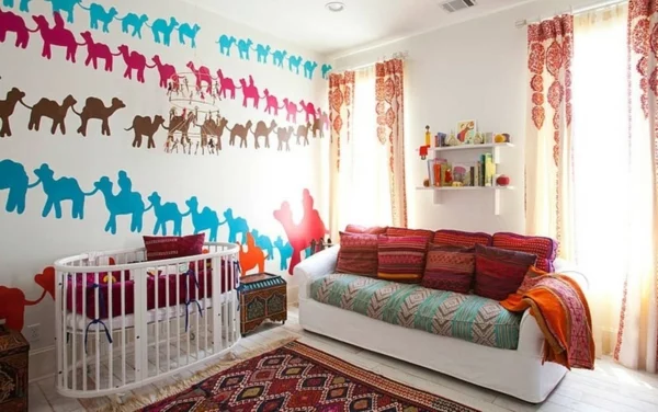 babyzimmer gestalten kamele