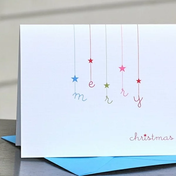 Bastelideen für Weihnachten Weihnachtskarten basteln ganz schlicht tolle Ideen für jedermann