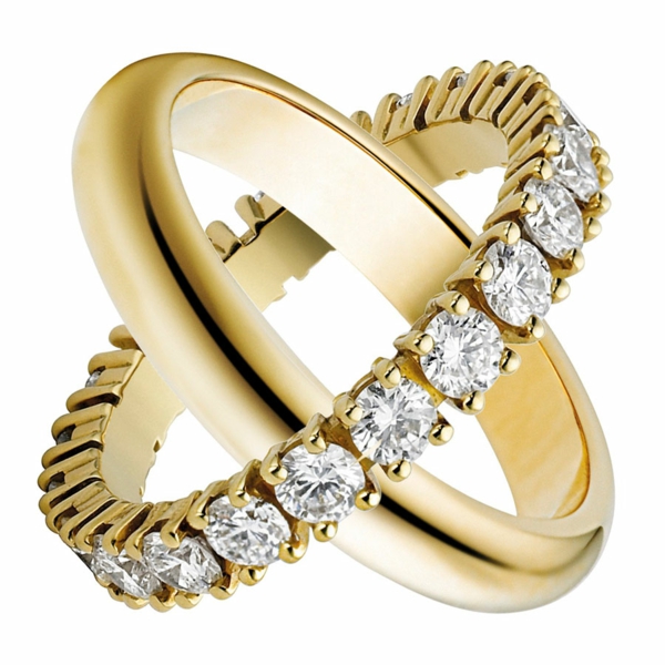 diamantring verlobung hochzeitsantrag ideen verlobungsring gold