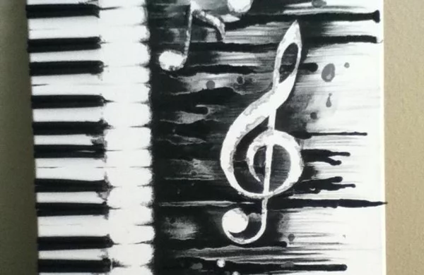  moderne Leinwandbilder mit Klavier