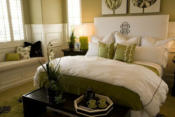 feng shui schlafzimmer einrichten wandfarbe grün
