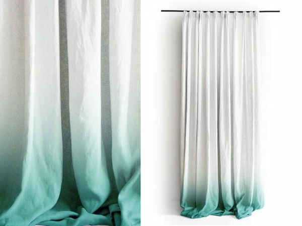 gardinen dekorationsvorschläge ombre