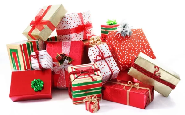ideen für weihnachtsgeschenke geschenkpapier