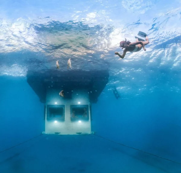 manta resort unter wasser hotel diving