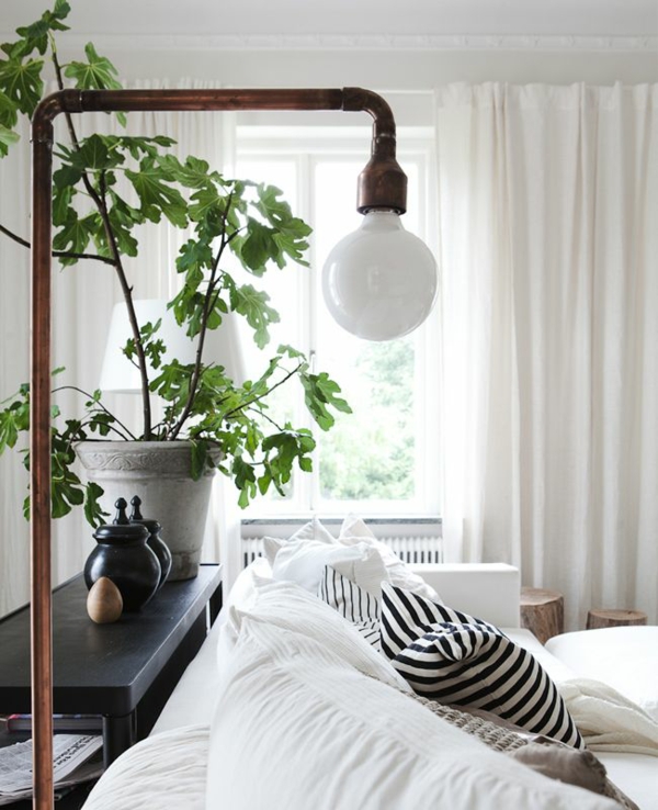 moderne wohnzimmergestaltung stylisch tipps gardinen weiß