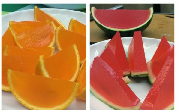 orange wassermelone lecker nachtisch lecker