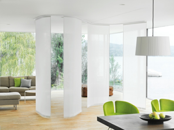 raum trenner glas modern offener wohnbereich wohnzimmer modern einrichten