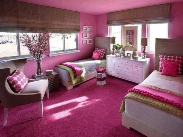rosa schlafzimmer doppelzimmer