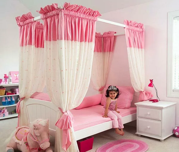 rosa schlafzimmer mädchenzimmer