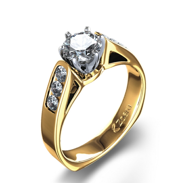 beautiful engagement ring gold diamond stone