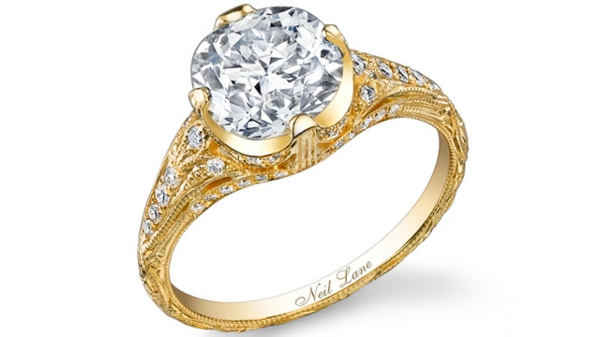 schöner verlobungsring gold heiratsantrag ring neil lane
