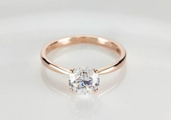 schöner verlobungsring rotgold heiratsantrag ring diamantring