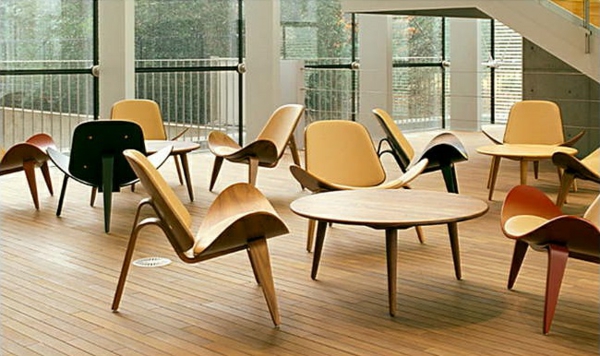 skandinavische möbel holz stühle esstisch rund skandinavisches design