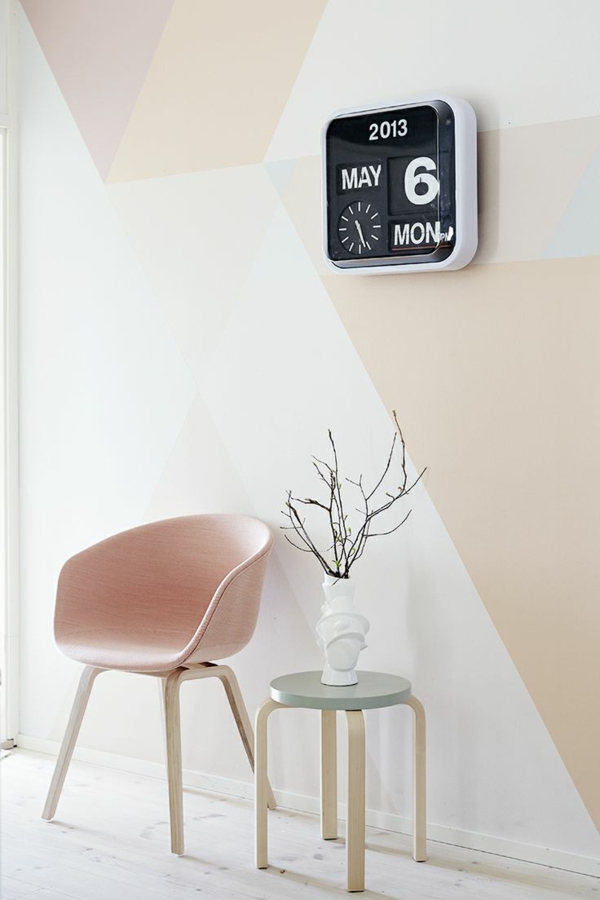 skandinavisches design möbel couchtisch stuhl wandfarbe