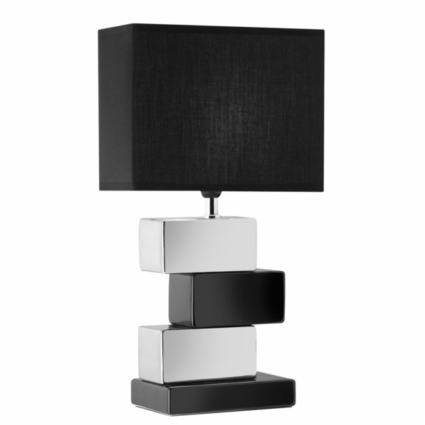 stehlampen design holz lampenschirm schwarz weiß