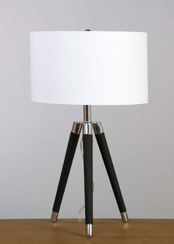 stehlampen design lampenschirm weiß nachttischlampe modern