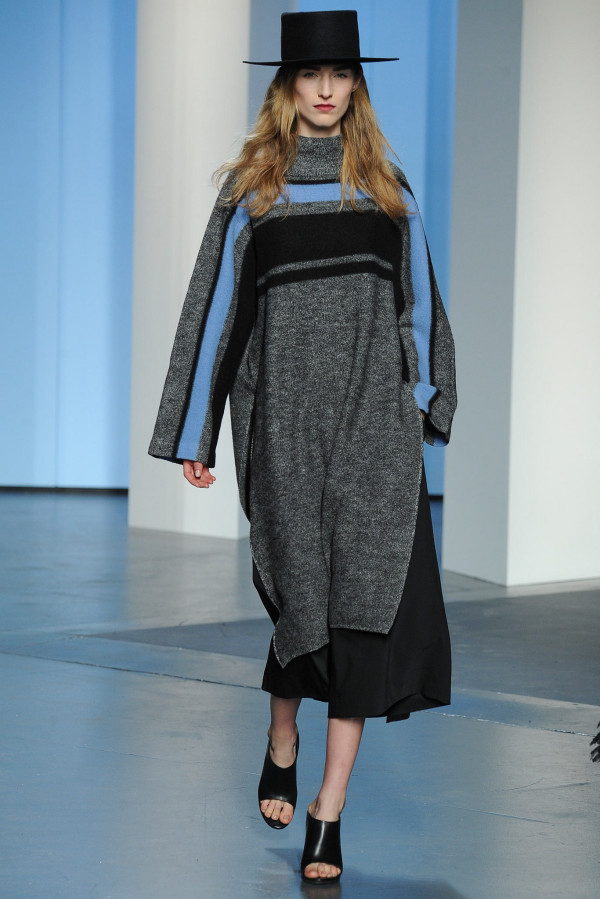 strickkleid grau strickmode fw 2014 2015 designer mode