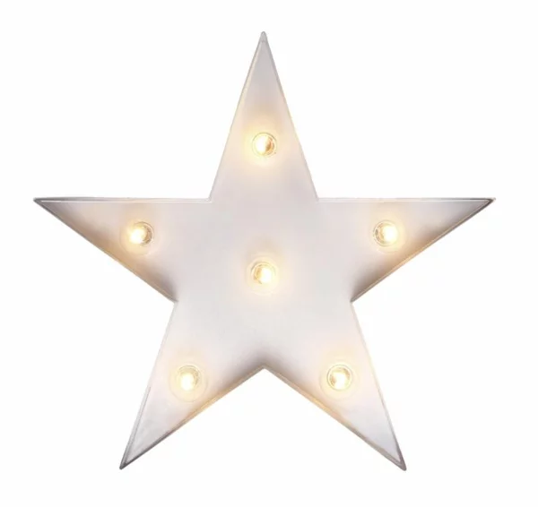 tischlampe weiß stern beleuchtung dekorativ design