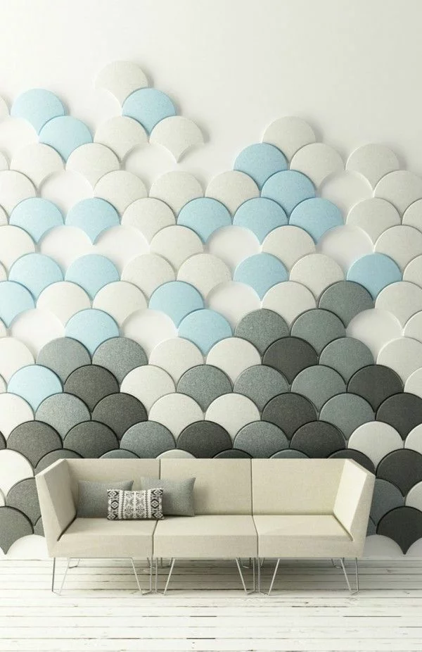 tolle wandgestaltung wohnideen wandfarben sofa elegant