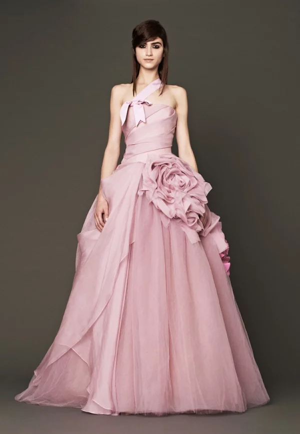  hochzeitskleider rosa brautmode 2014 designer hochzeitskleider