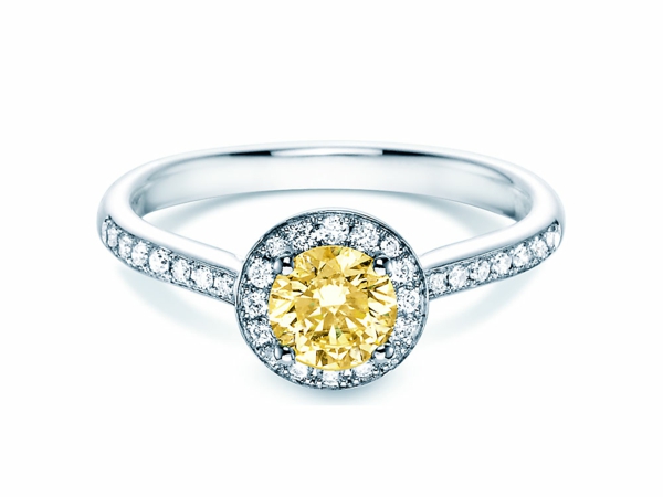 verlobungsringe heiratsantrag ring diamantring verlobung gelber diamant