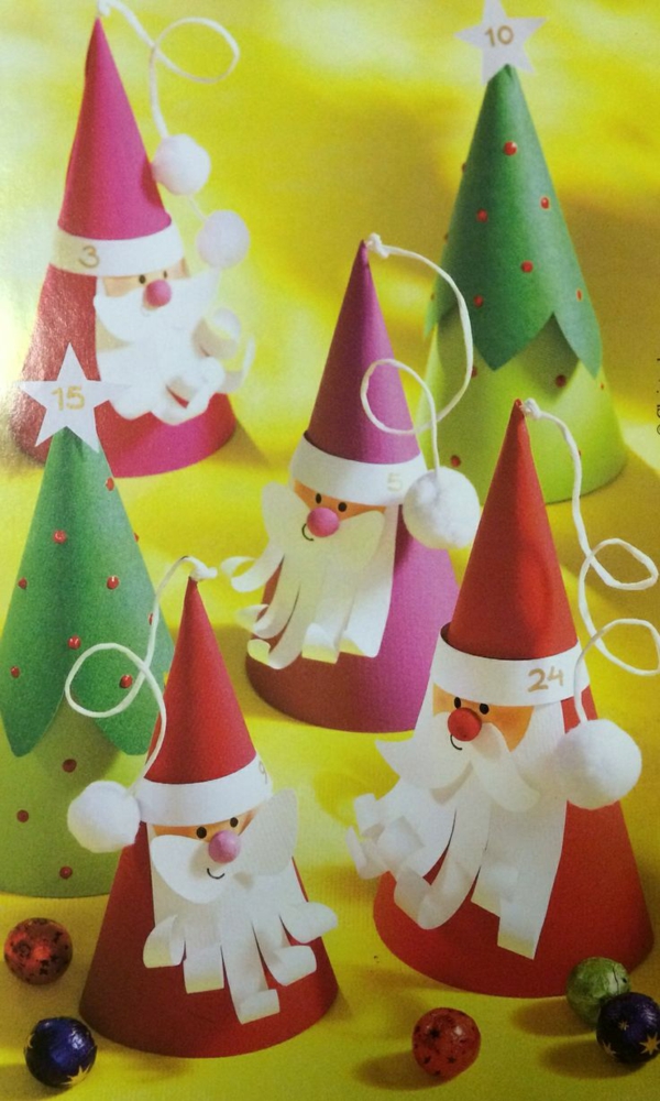 weihnachtsbasteln mit kindern basteln mit papier bastelideen für weihnachten