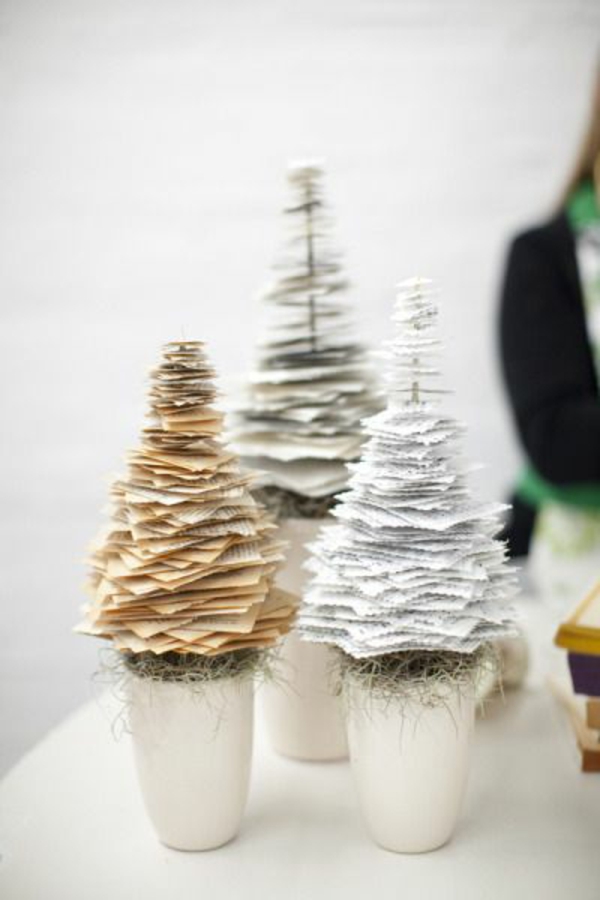 weihnachtsbaumschmuck basteln selber machen filz blumentopf