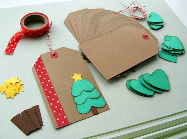 weihnachtskarten basteln weihnachtsbastelideen mit buntpapier