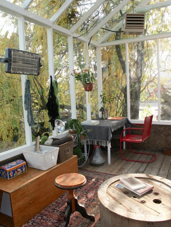 wintergarten einrichten gartengestaltung bilder terrassenüberdachung glas