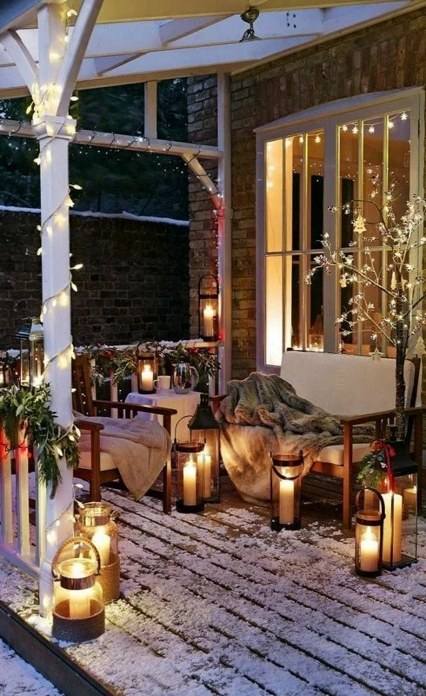 winterterrasse veranda bauen amerikanische holzhäuser terrasse einrichten