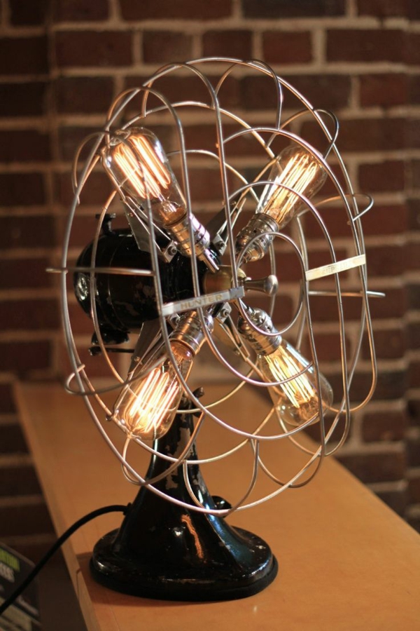 Industrial Design Möbel industriallampe tischlampe lüfter
