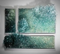 Herrliche Wanddekoration aus Glas von Shayna Leib – Wind und Wasser
