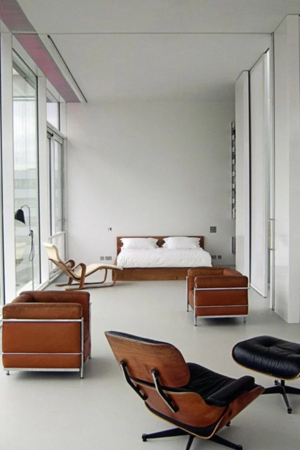 designer sessel Charles Eames Lounge Chair schlafzimmer einrichten