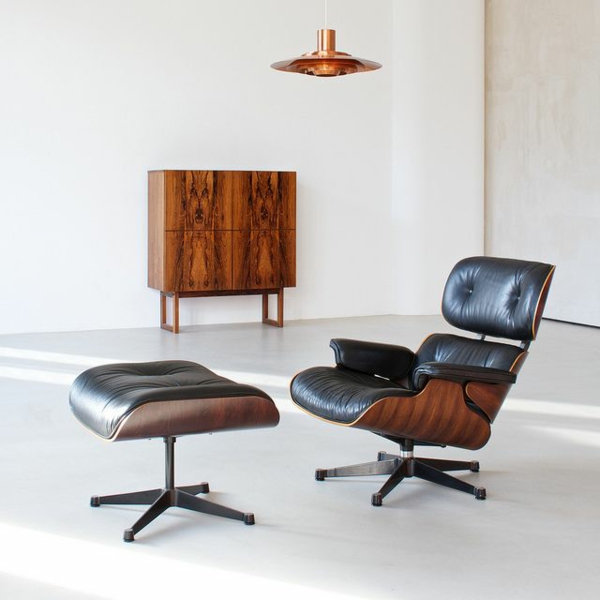 designer sessel Charles Eames Lounge Chair wohnzimmermöbel ledersessel