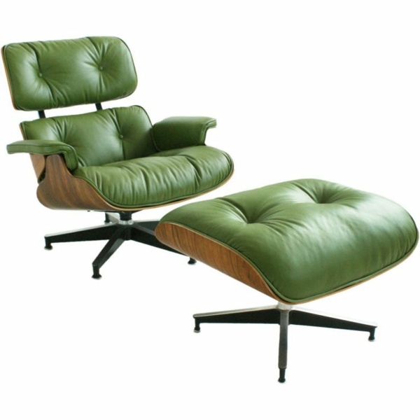 designer sessel Eames Lounge Chair farbig grün