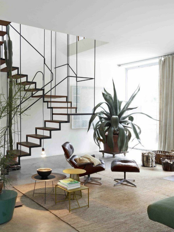 designer sessel Eames Lounge Chair wohnzimmermöbel ledersessel