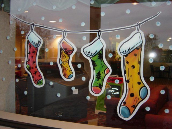 fensterdeko weihnachten kreative bastelideen für weihnachten sticker