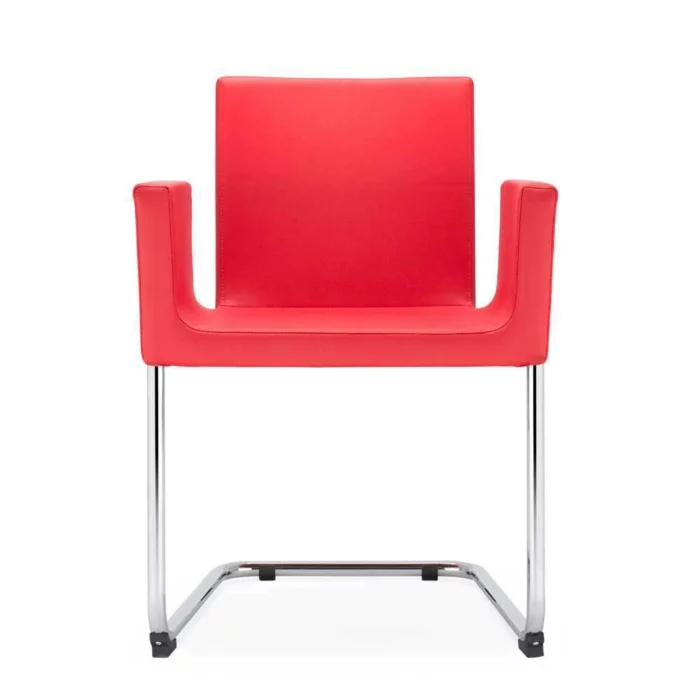 freischwinger sessel Design Sessel Ruven in Rot