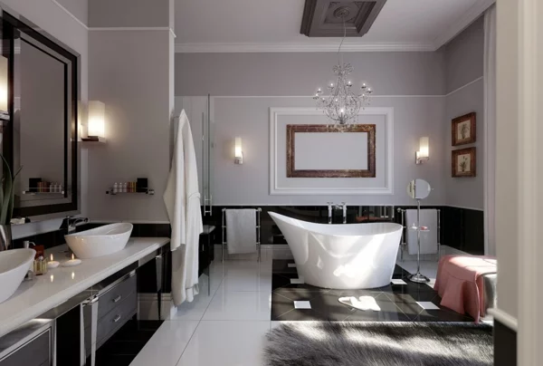 freistehende badewanne modern badezimmer