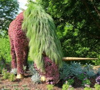 Gartenfiguren aus Pflanzen – wunderliche Gartenkunst in Atlanta und Montreal