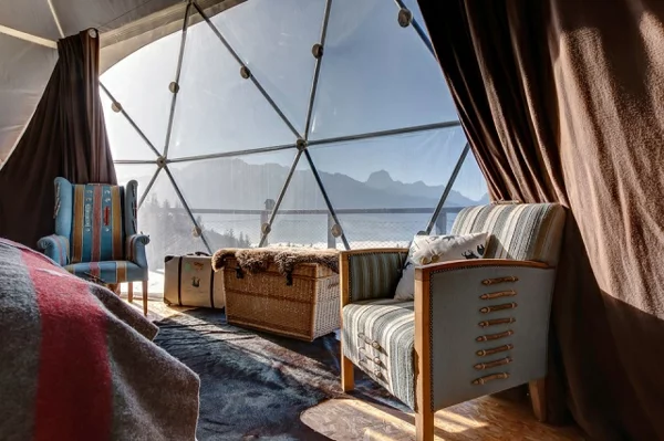 ökohotel iglu alpen einrichtung panoramafenster