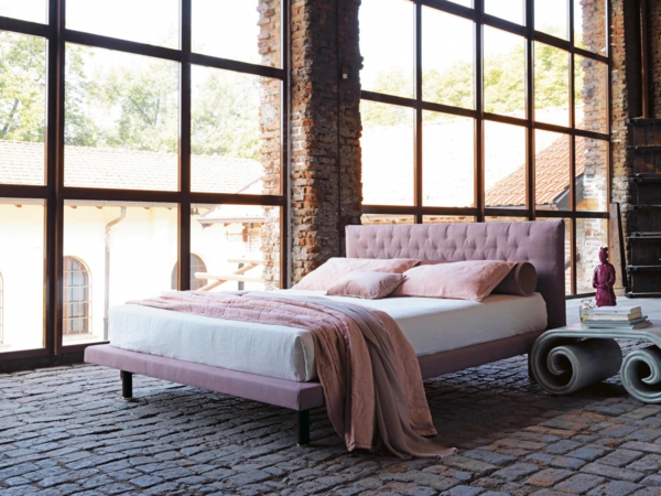 italienische möbel rosa schlafzimmer bett