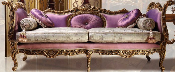 luxus möbel lila polsterung sofa