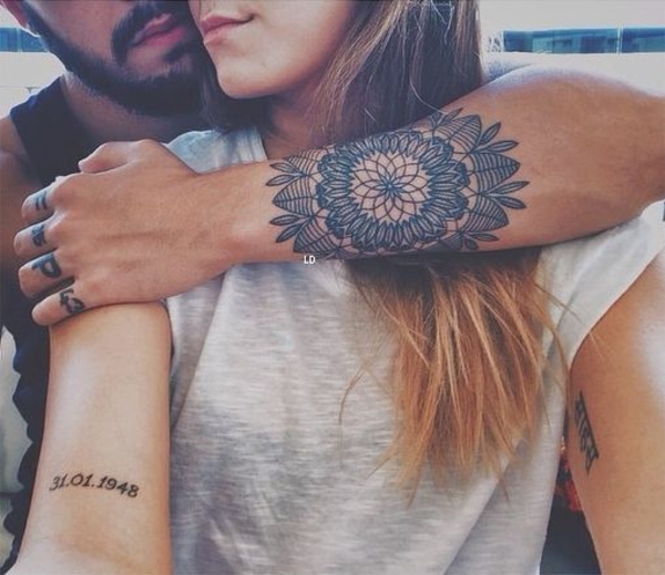 Frauen tattoos mandala arm Mandala Tattoo